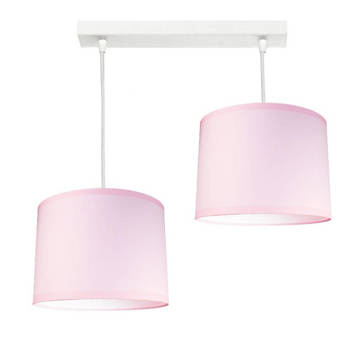 Lampa wisząca do pokoju dziewczynki różowa regulowana Pink 2xE27 Led