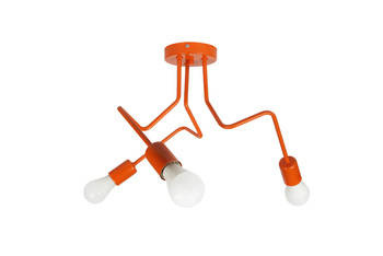 Lampa sufitowa do pokoju dziecięcego pomarańczowa w stylu loft Luna 3