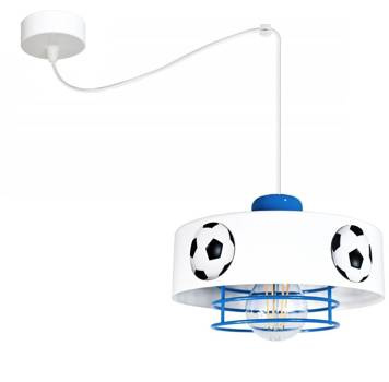Lampa dziecięca sufitowa z motywem piłkarskim regulowana pająk Mundial 1xE27