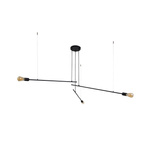 Rozłożysta lampa do sypialni i salonu PILE III