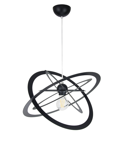 Lampa sufitowa do pokoju młodzieżowego czarna struktura Sferis 1XE27 Led 
