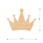Lampka ścienna do pokoju dziecięcego drewniana 1 QUEEN 1345/K1