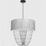Nowoczesna lampa wisząca ALMERIA SILVER/CHROME 1xE27 MLP6437