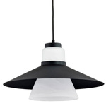 Nowoczesny lampa sufitowa MARVEL I czarny śr. 40cm
