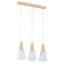 Lampa wisząca ALFA MORINA DREWNIANA 3xE27 52cm | 62316