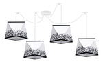Lampa sufitowa do pokoju piłkarskiego regulowana pająk Mundial 4xE27 Led 