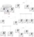 Lampa sufitowa do pokoju dziecka 3 punktowa regulowana z motywem misia Teddy 3xE27 Led 