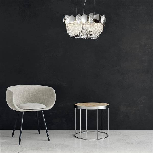 Lampa wisząca żyrandol glamour LORD II CHROME ML5731