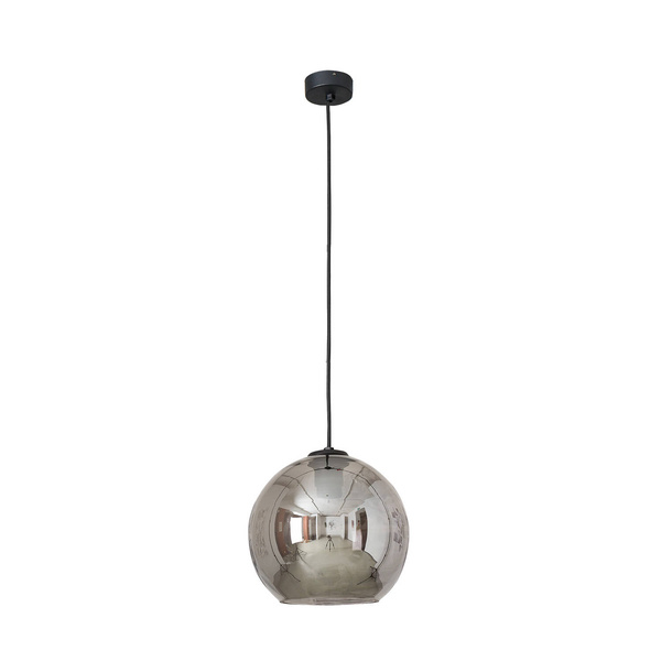 Lampa wisząca zwis kula POLARIS I transparentny/chrom śr. 20cm