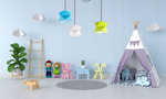 Lampa wisząca do pokoju dziecka typu pająk kolorowa Diament Spyder 3