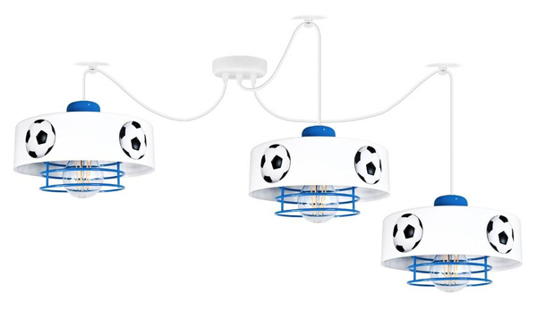 Lampa dziecięca z motywem piłkarskim typu pająk Mundial SP 3