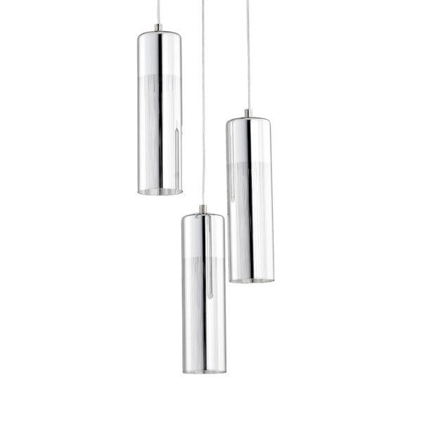 Lampa wisząca zwis RIVIERA chrom śr. 35cm