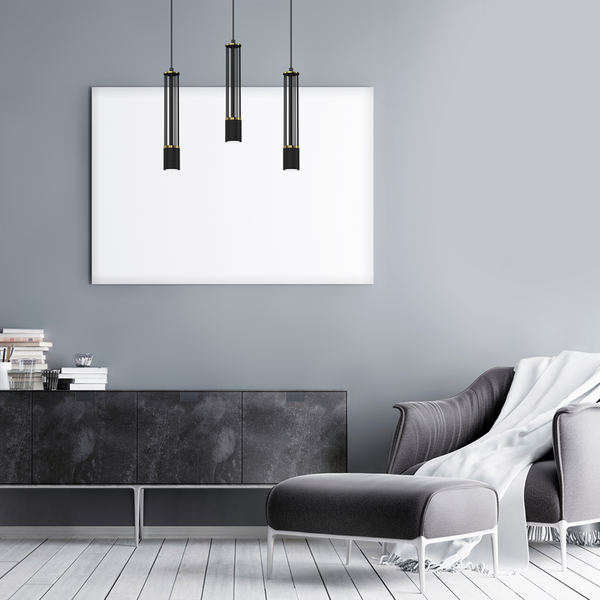 Lampa wisząca ESTILO, MLP8410, czarny/złoty, 3x40W GU10