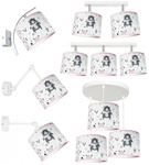 Lampa dla dziewczynki z motywem misia Teddy Pink 3 Koło