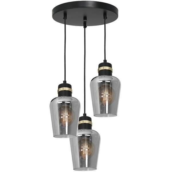 Lampa wisząca koło RICHMOND BLACK / GOLD MLP6541