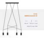 Lampa wisząca IMBRIA BLACK IV listwa
