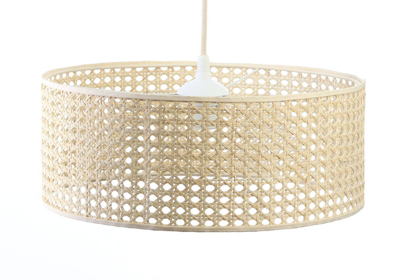 Lampa w stylu Boho Rotang z naturalnego ratanu- średnica 60 cm 