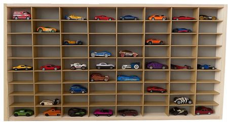 Półka na resoraki Hot Wheels drewniana organizer do pokoju dziecka 72SZ
