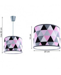 Lampa do pokoju dziecka z kolorowym z abażurem 