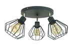 LAMPA ARTEMIDA PLAFON OKRĄGŁY DIAMENT GRAFIT MODERNO