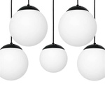 Nowoczesna lampa wisząca prostokąt LIMA BLACK 5xE14 MLP6525