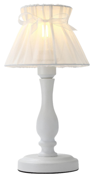 Lampa stołowa/nocna ZEFIR 41-73815 biała 1x40W E27