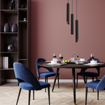 Lampa wisząca CORTE, MLP8830, czarna, 3x8W GU10