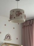 Lampa wisząca do pokoju dziewczynki w stylu boho Motylki średnica 30 cm Led 