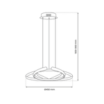 Lampa wisząca CRAFT, ML8835, czarna, 46W LED, barwa neutralna 4000K