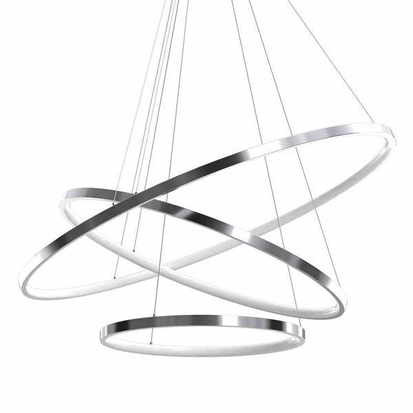 Designerska lampa wisząca ROTONDA CHROME 93W LED | Chrom