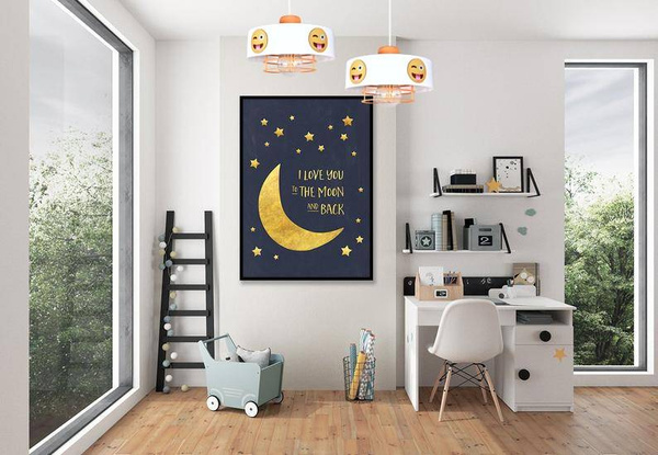 Lampa ścienna do pokoju chłopca i dziewczynki regulowana Smile 1xE27 led