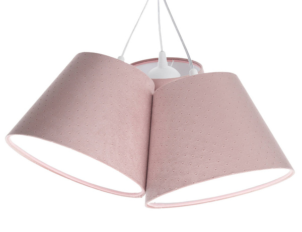 Lampa wisząca do pokoju dziewczynki różowa stożki Jasmine 