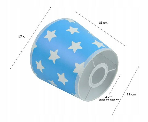 Lampa sufitowa do pokoju dziecięcego kolorowa Gwiazdki Loft 3