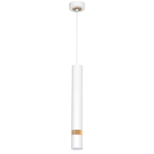 Lampa wisząca JOKER, MLP6301, biały/drewno, 1x8W GU10