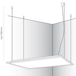 Plafon lampa sufitowa do biura ITAKA 40W LED 4000K | biała