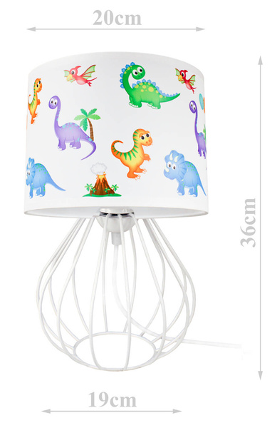Lampa sufitowa do pokoju dziecięcego Dinozaury 3 punktowa 