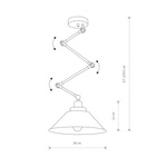 Kinkiet/ lampa sufitowa na wysięgniku PANTOGRAPH