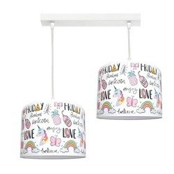 Żyrandol do pokoju dziewczynki Jednorożec 2