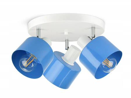 Lampa sufitowa do pokoju chłopca i dziewczynki  niebieska Classic 3