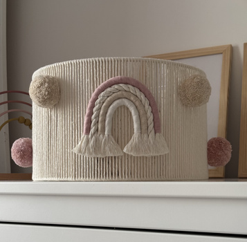 Lampa wisząca do pokoju dziewczynki w stylu Boho Tęcza Pastele 35 cm