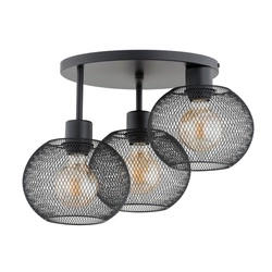 Lampa sufitowa ALFA KERSO CZARNA 3xE27 43cm | 62347