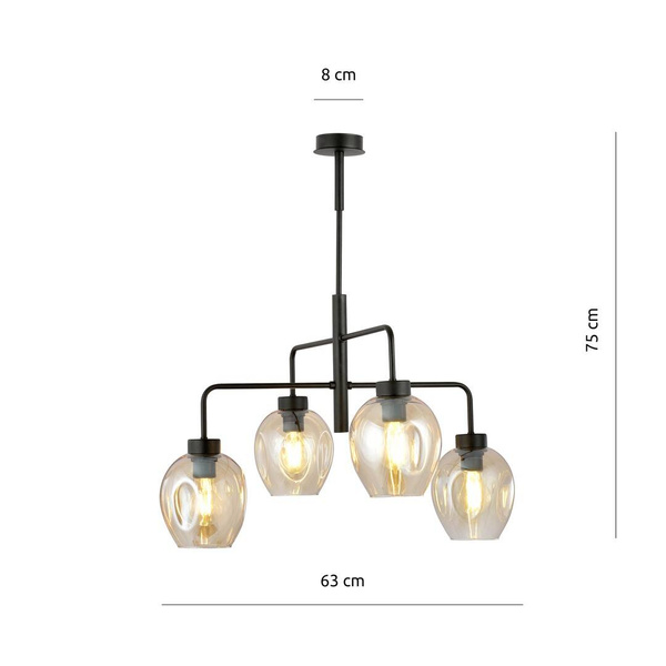 LUKKA 4 BLACK/AMBER