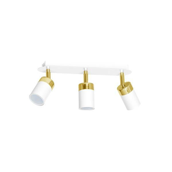 Lampa sufitowa spot JOKER WHITE/GOLD biało złoty 3xGU10