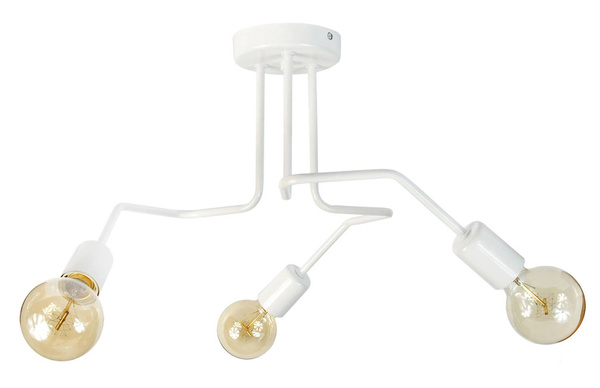 Lampa sufitowa do pokoju dziecka biała Vanessa 3xE27 Loft