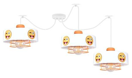 Lampa sufitowa do pokoju dziecka uśmiechnięte emotki typ pająk Smile 3xE27 Led