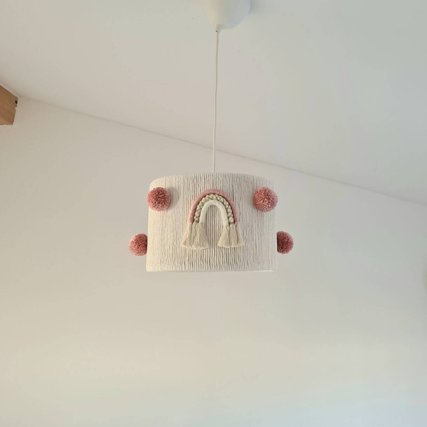 Lampa dla dziewczynki w stylu Boho Różowa Kraina 