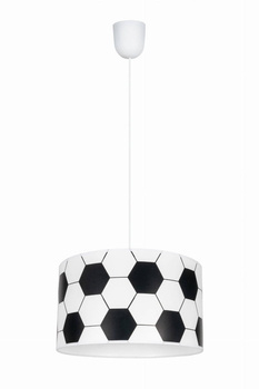 Lampa wisząca do pokoju dziecka z motywem piłki nożnej - średnica 35 cm plus denko maskujące