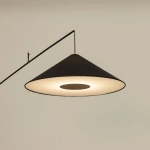 Lampa podłogowa POISE black A E27 wys.240cm dług.260cm przewód 270cm włącznik | 11768
