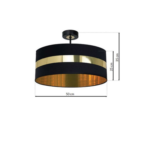 Lampa sufitowa PALMIRA BLACK / GOLD 1xE27 60W MLP6319