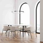 Nowoczesna lampa wisząca ROTONDA CHROME 27W LED 50 cm | Chrom